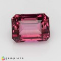 Natural Tourmaline 2.06 Carats Purplish Pink Emerald Cut 8x6 mm Loose Gemstone - Image 1