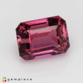 Natural Tourmaline 2.06 Carats Purplish Pink Emerald Cut 8x6 mm Loose Gemstone - Image 5