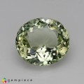 Natural Amblygonite 2.98 Carats Yellowish Green Oval 10x9 mm Loose Gemstone - Image 1