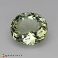 Natural Amblygonite 2.98 Carats Yellowish Green Oval 10x9 mm Loose Gemstone - Image 2