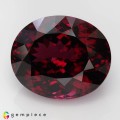 Natural Rhodolite garnet 58.10 Carats Vivid Purplish Red Oval 24x20 mm Loose Gemstone - Image 2