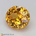 Natural Zircon 4.16 Carats Golden Yellow Oval 9x8 mm Loose Gemstone - Image 3