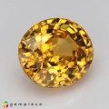 Natural Zircon 4.16 Carats Golden Yellow Oval 9x8 mm Loose Gemstone - Image 6
