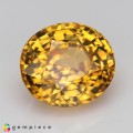 Natural Zircon 4.16 Carats Golden Yellow Oval 9x8 mm Loose Gemstone - Image 7