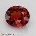 Natural Hessonite garnet 3.60 Carats Orange Red Oval 10x8 mm Loose Gemstone - Image 2