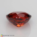 Natural Hessonite garnet 3.60 Carats Orange Red Oval 10x8 mm Loose Gemstone - Image 3