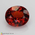 Natural Hessonite garnet 3.60 Carats Orange Red Oval 10x8 mm Loose Gemstone - Image 6
