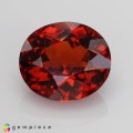 Natural Hessonite garnet 3.60 Carats Orange Red Oval 10x8 mm Loose Gemstone - Image 7