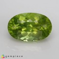 Natural Peridot 5.45 Carats Greenish Yellow Oval 13x9 mm Loose Gemstone - Image 1