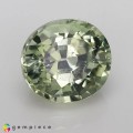 Natural Amblygonite 2.14 Carats Yellow Green Oval 8x7 mm Loose Gemstone - Image 1