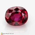 Natural Ruby 0.74 Carats Purplish Red Octagon 5x4 mm Loose Gemstone - Image 1
