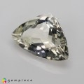 Natural Montebrasite 2.42 Carats Half White Trilliant  12x8 mm Loose Gemstone - Image 3