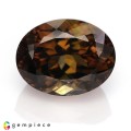 Natural Tourmaline 8.40 Carats Honey Brown Oval 13x10 mm Loose Gemstone - Image 1