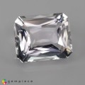 Natural Petalite 6.71 Carats White Emerald 14x11 mm Loose Gemstone - Image 1