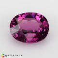 Natural Rhodolite garnet 1.79 Carats Purple Oval 8x6 mm Loose Gemstone - Image 1