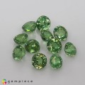 Natural Demantoid garnet 3.45 Carats Green Round 4x3 mm Loose Gemstone - Image 7