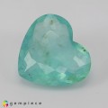 Natural Opal 12.10 Carats Paraiba Blue Green Heart  20x18 mm Loose Gemstone - Image 1