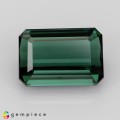 Natural Tourmaline 3.50 Carats Teal Green Emerald Cut 10x7 mm Loose Gemstone - Image 1