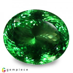 Tsavorite garnet  144.45cts - 35x30mm