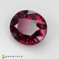 Natural Rhodolite garnet 4.32 Carats Purplish Pink Oval 11x9 mm Loose Gemstone - Image 3