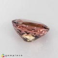 Natural Tourmaline 2.82 Carats Champagne Pink with Rare Green Stripe Oval 10x8 mm Loose Gemstone - Image 4