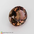 Natural Tourmaline 2.82 Carats Champagne Pink with Rare Green Stripe Oval 10x8 mm Loose Gemstone - Image 5