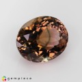 Natural Tourmaline 2.82 Carats Champagne Pink with Rare Green Stripe Oval 10x8 mm Loose Gemstone - Image 6