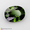 Natural Zircon 2.91 Carats Hunter Green Oval 11x8 mm Loose Gemstone - Image 1