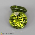 Natural Peridot 8.31 Carats Green Round 10x7 mm Loose Gemstone - Image 1