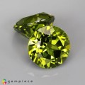 Natural Peridot 8.31 Carats Green Round 10x7 mm Loose Gemstone - Image 6