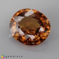Natural Zircon 5.95 Carats Orange Yellow  Oval 11x10 mm Loose Gemstone - Image 2