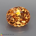 Natural Spessartite garnet 1 Carats Fanta Orange Oval 6x5 mm Loose Gemstone - Image 1
