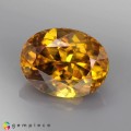 Natural Sphene 2.09 Carats Golden Yellow Oval 9x7 mm Loose Gemstone - Image 2