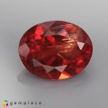 Natural Andesine 1.53 Carats Blood Red Oval 9x7 mm Loose Gemstone - Image 1