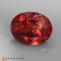 Natural Andesine 1.53 Carats Blood Red Oval 9x7 mm Loose Gemstone - Image 2