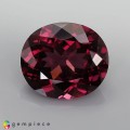 Natural Rhodolite garnet 4.18 Carats Vivid Purplish Pink Oval 11x9 mm Loose Gemstone - Image 1