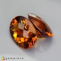 Natural Madeira citrine 21.16 Carats Madeira Orange Oval Checker 18x13 mm Loose Gemstone - Image 3