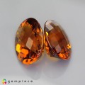 Natural Madeira citrine 21.16 Carats Madeira Orange Oval Checker 18x13 mm Loose Gemstone - Image 4