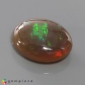 Natural Rainbow opal 15.74 Carats Honey with Rainbow Flashes Oval Cabochon 23x18 mm Loose Gemstone - Image 2