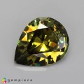 Natural Demantoid garnet 1.17 Carats Yellowish Green Pear 8x7 mm Loose Gemstone - Image 2