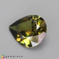 Natural Demantoid garnet 1.17 Carats Yellowish Green Pear 8x7 mm Loose Gemstone - Image 3