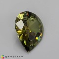 Natural Demantoid garnet 1.17 Carats Yellowish Green Pear 8x7 mm Loose Gemstone - Image 4