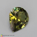 Natural Demantoid garnet 1.17 Carats Yellowish Green Pear 8x7 mm Loose Gemstone - Image 6