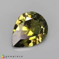 Natural Demantoid garnet 1.17 Carats Yellowish Green Pear 8x7 mm Loose Gemstone - Image 1