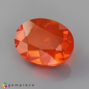 Fire Opal  1.24cts - 9x7mm