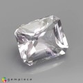 Natural Montebrasite 1.49 Carats White Emerald Cut 7x6 mm Loose Gemstone - Image 6