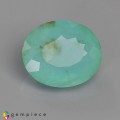 Natural Peru opal 6.20 Carats Paraiba Blue Green Oval 14x12 mm Loose Gemstone - Image 1