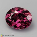 Natural Rhodolite garnet 2.78 Carats Purplish Pink Oval 9x7 mm Loose Gemstone - Image 2