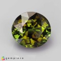 Natural Tourmaline 2.02 Carats Honey Green Oval 8x7 mm Loose Gemstone - Image 1