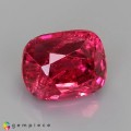 Natural Crimson pink 1.50 Carats Crimson Pink Cushion 5x4 mm Loose Gemstone - Image 1